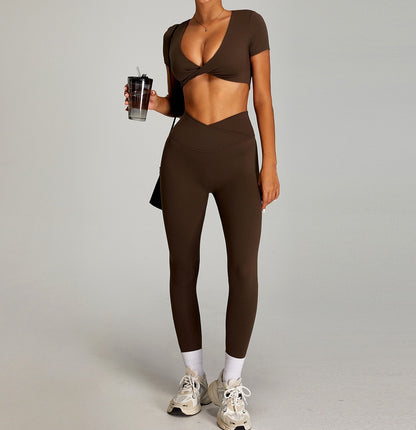dark brown leggings