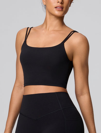 black workout top women