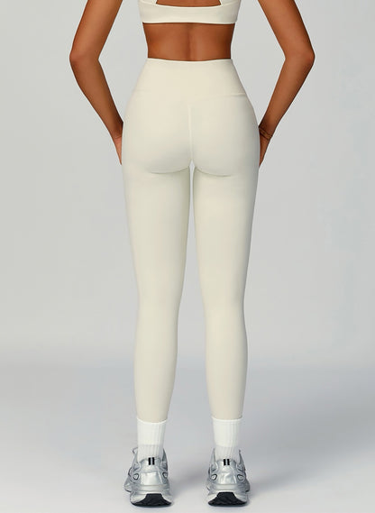 eco conscious yoga pants white colour