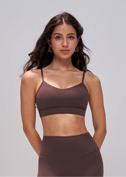everyday comfort sports bra brown color
