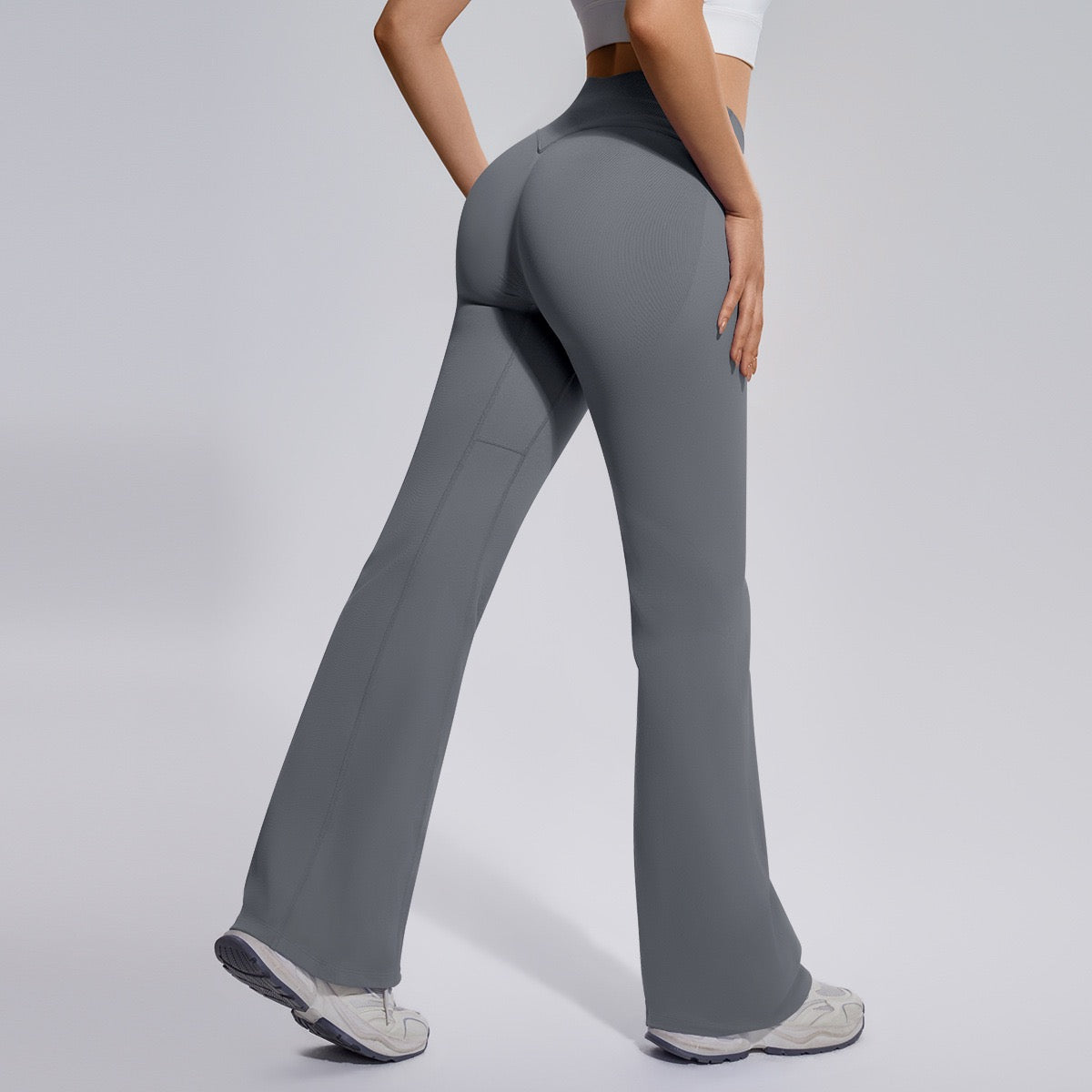 everyday flare leggings grey