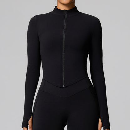 black workout jacket for women
