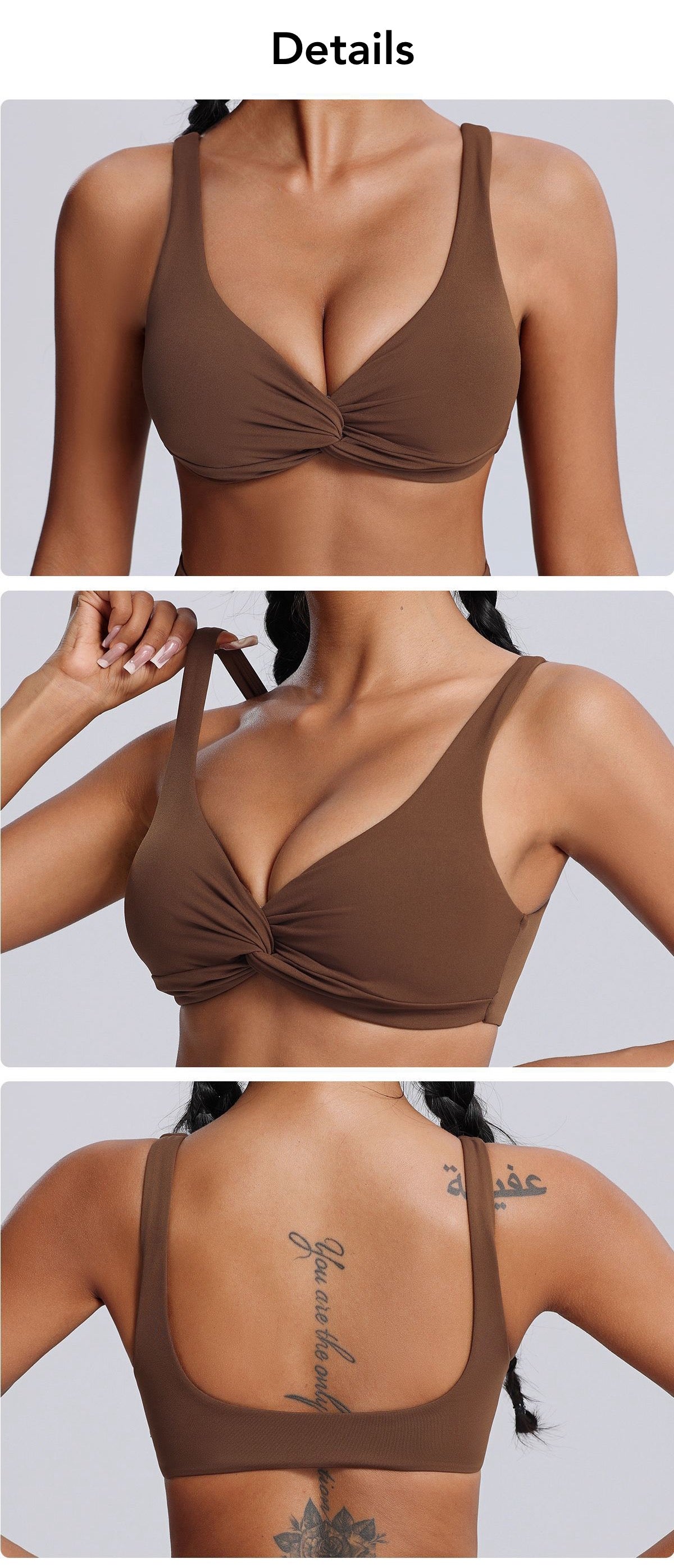 fashionable sports bra