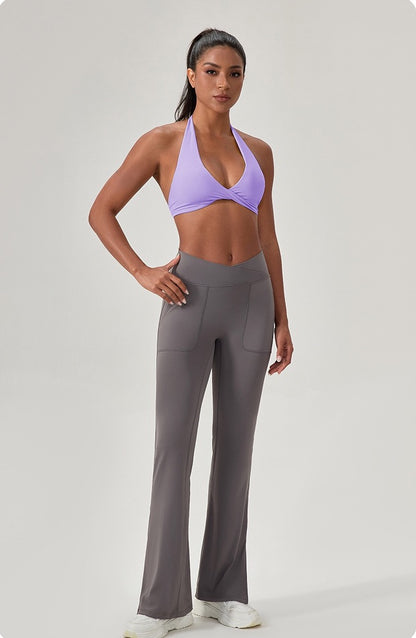 fashionable sports bra top purple colour