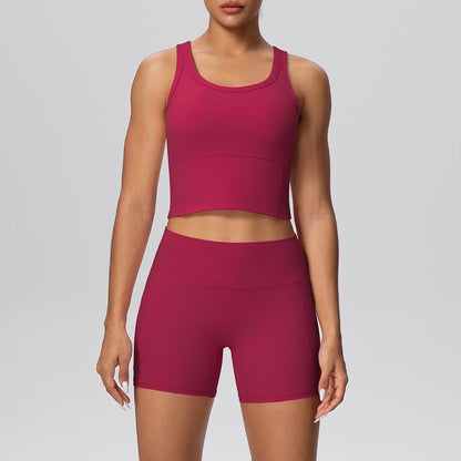 fitted gym set women two piece