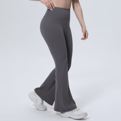 neutral colour flare leggings gym to street