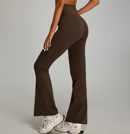flare leggings with butt lifting design