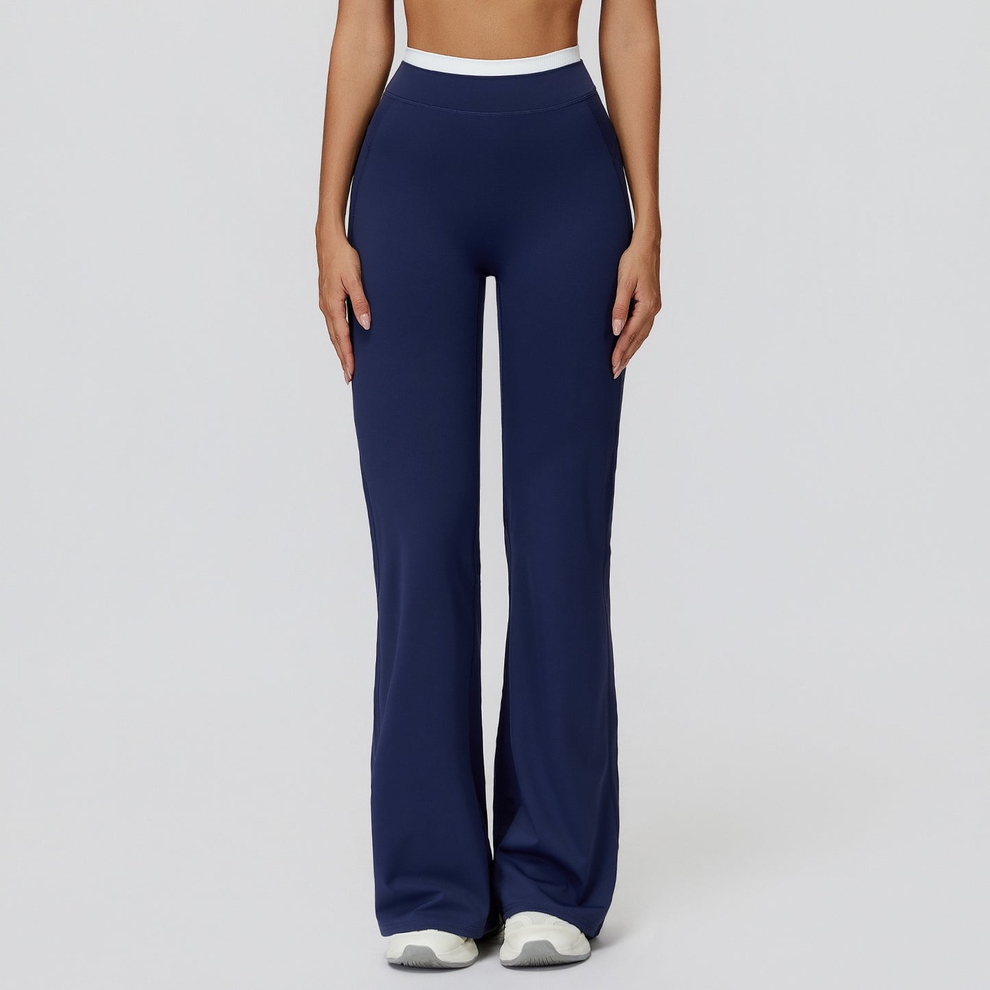 flare yoga pants tummy control high waist