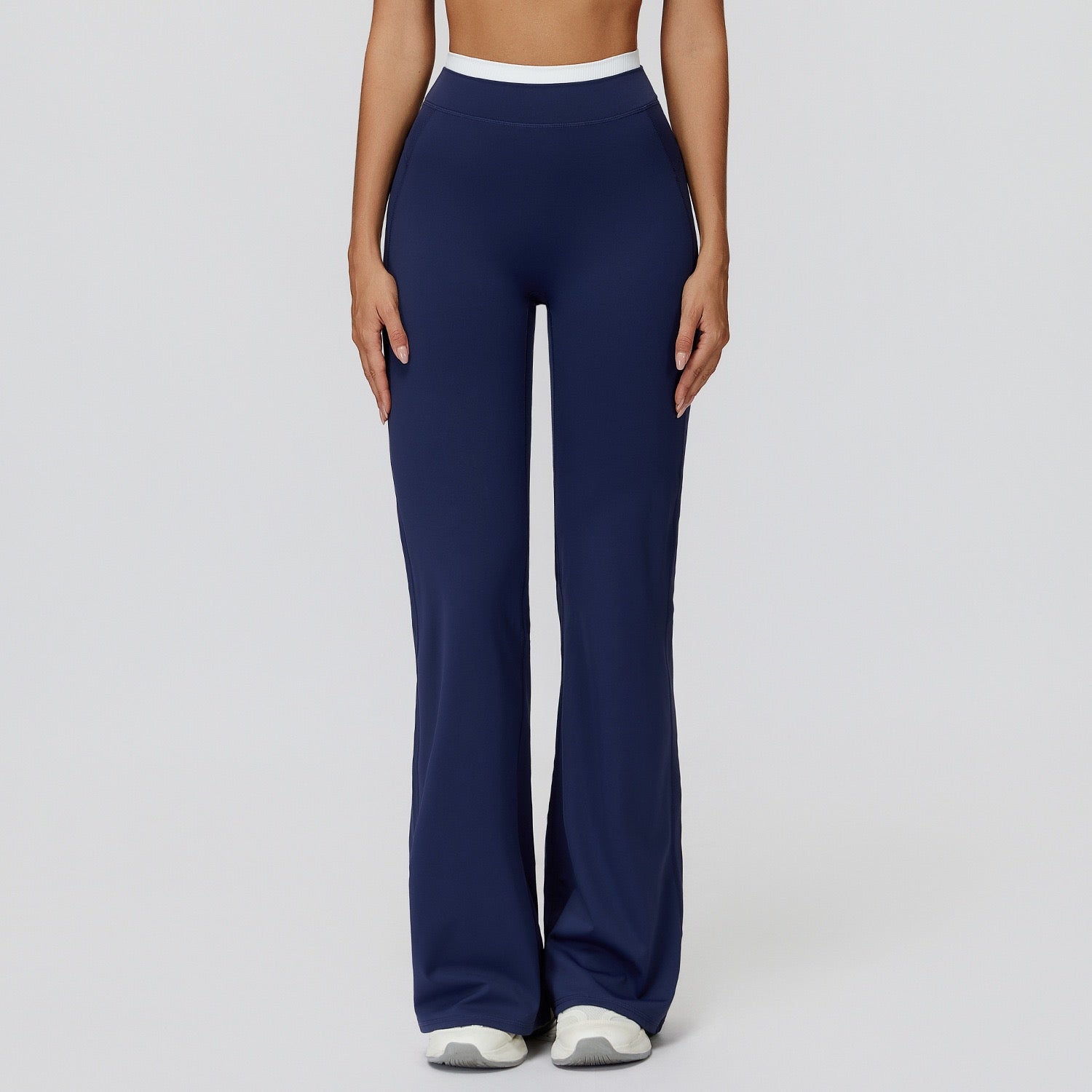 flare yoga pants tummy control high waist