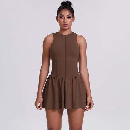 flared skirt tennis outfit