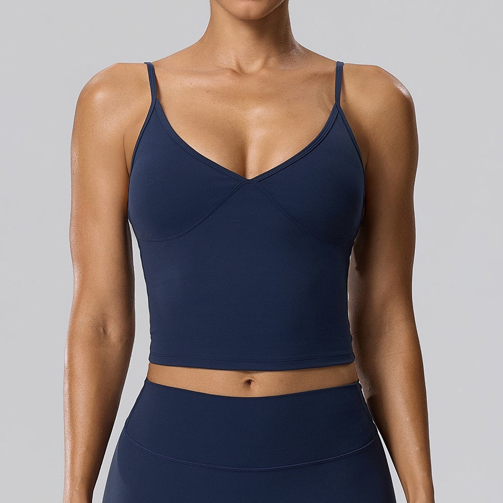 flattering V neck bra