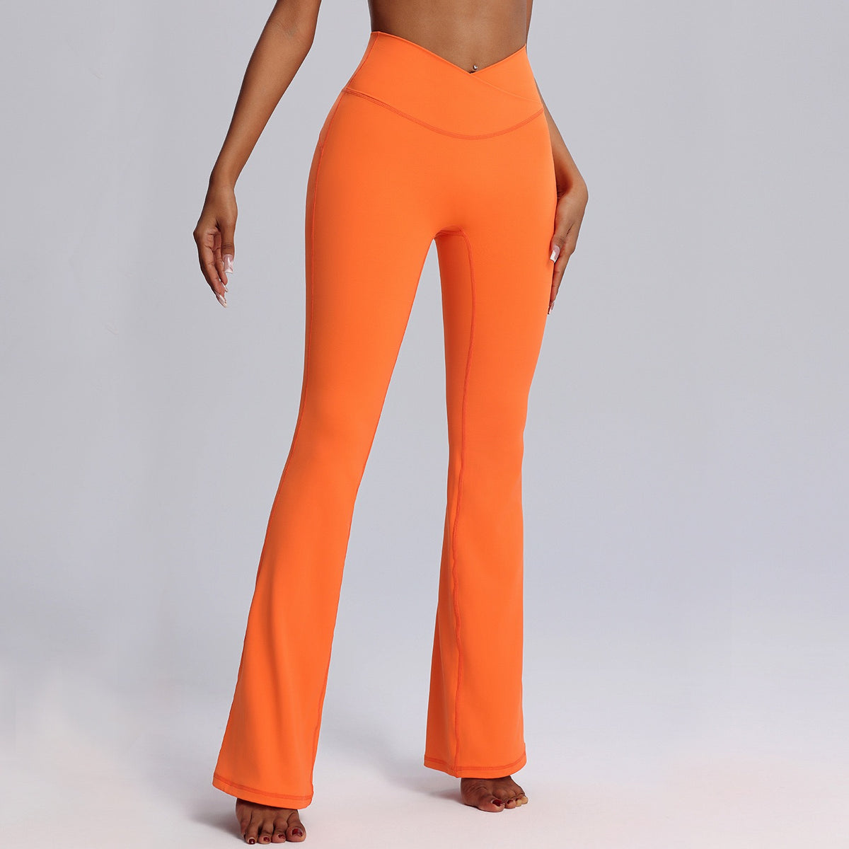 flattering crossover waist leggings
