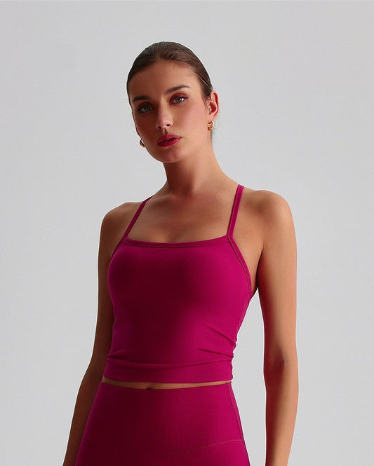 flattering sports bra tank for women