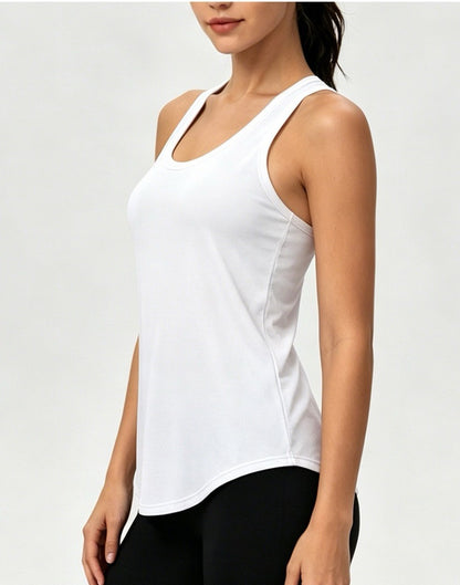 white workout tops for women
