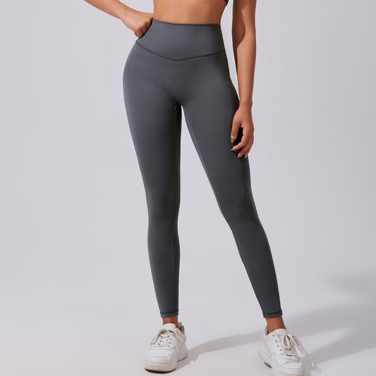 grey high waist leggings