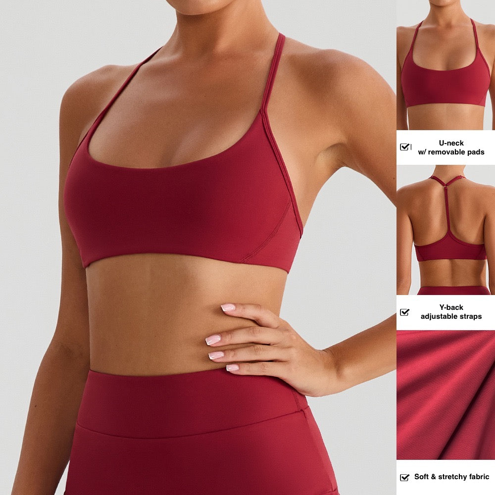 gym bra with removable cups