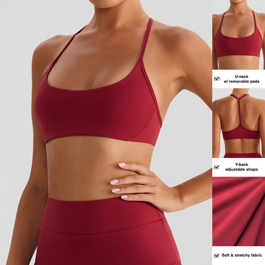 gym bra with removable cups