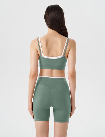gym co ord set green