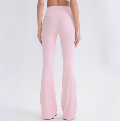 gym flare leggings pink