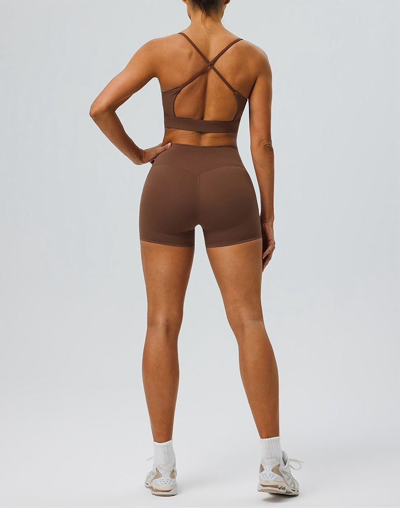 gym set high waist shorts