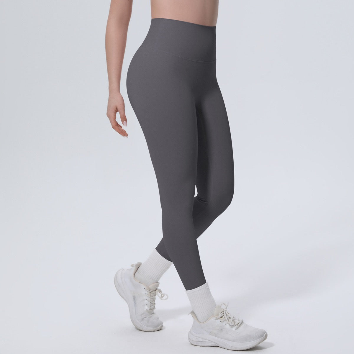 Black High Waist Workout Leggings – Squat Proof Gym Yoga Pants for Women