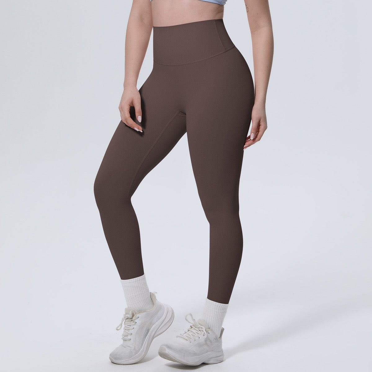 Black High Waist Workout Leggings – Squat Proof Gym Yoga Pants for Women