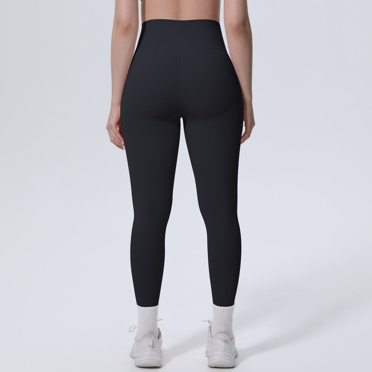Black High Waist Workout Leggings – Squat Proof Gym Yoga Pants for Women