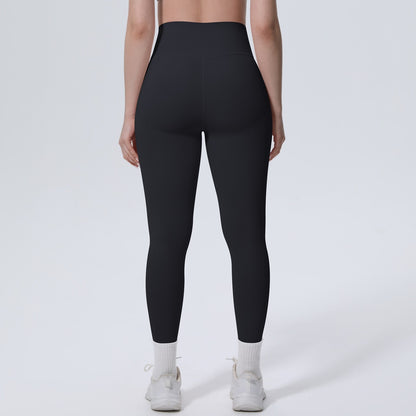Black High Waist Workout Leggings – Squat Proof Gym Yoga Pants for Women