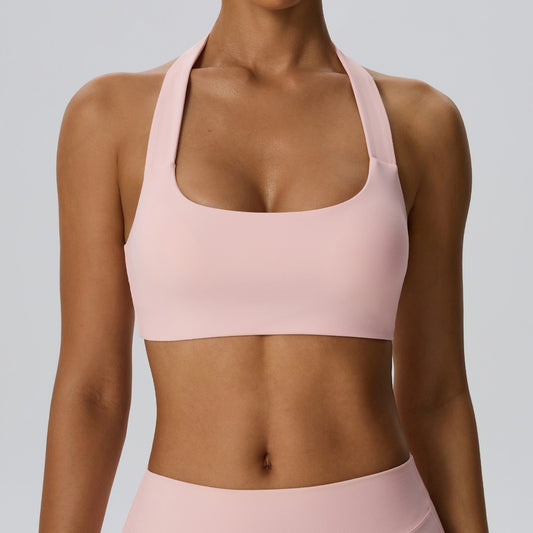 halter neck square neck activewear top for women