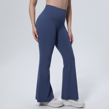 navy blue high rise flare leggings tummy control