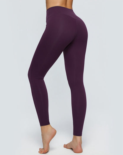 high support yoga pants purple 