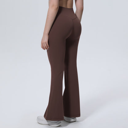 high waist bell bottom yoga pants