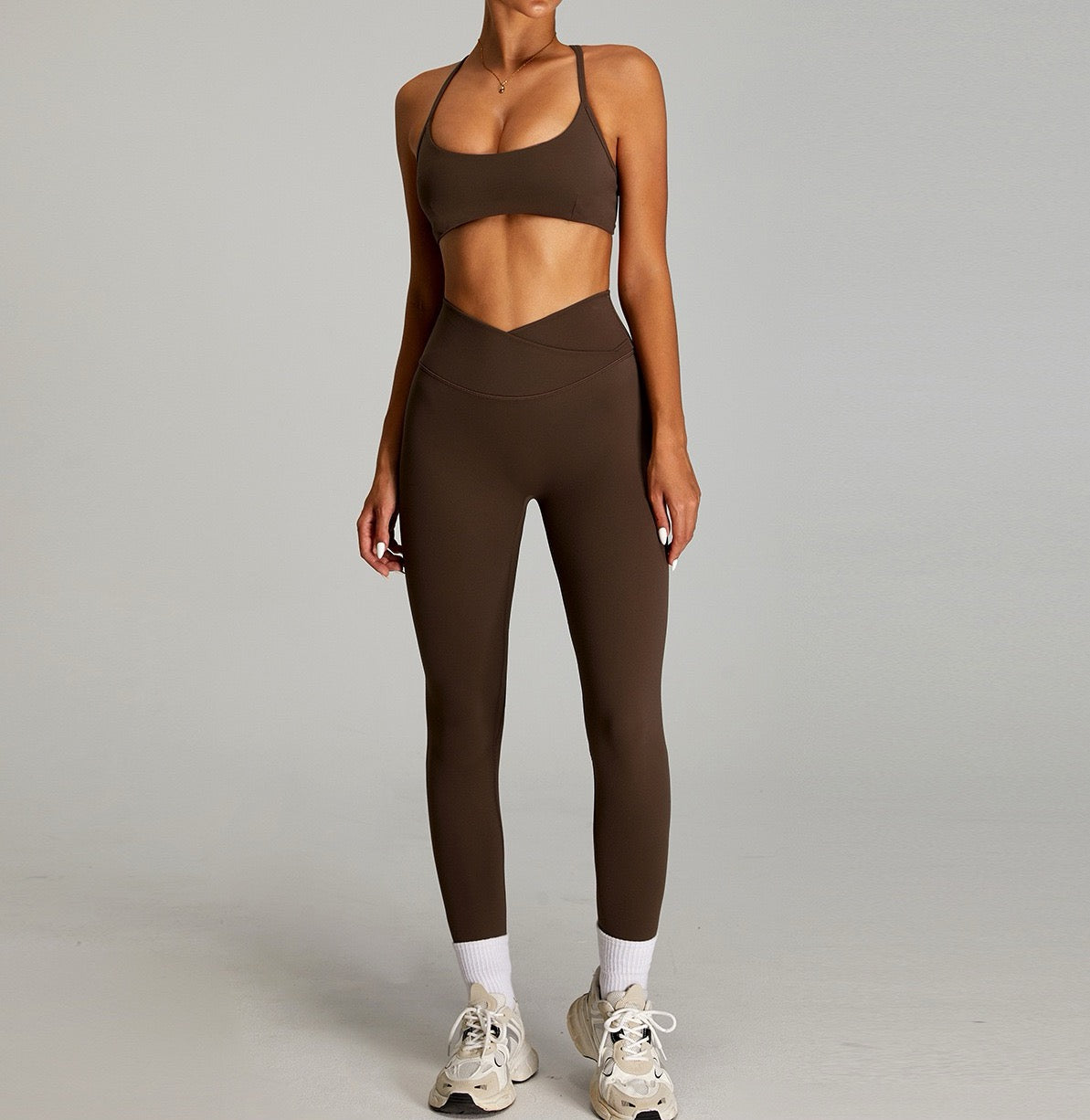 high waist crossover leggings