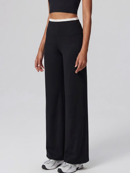 black high waisted active pants