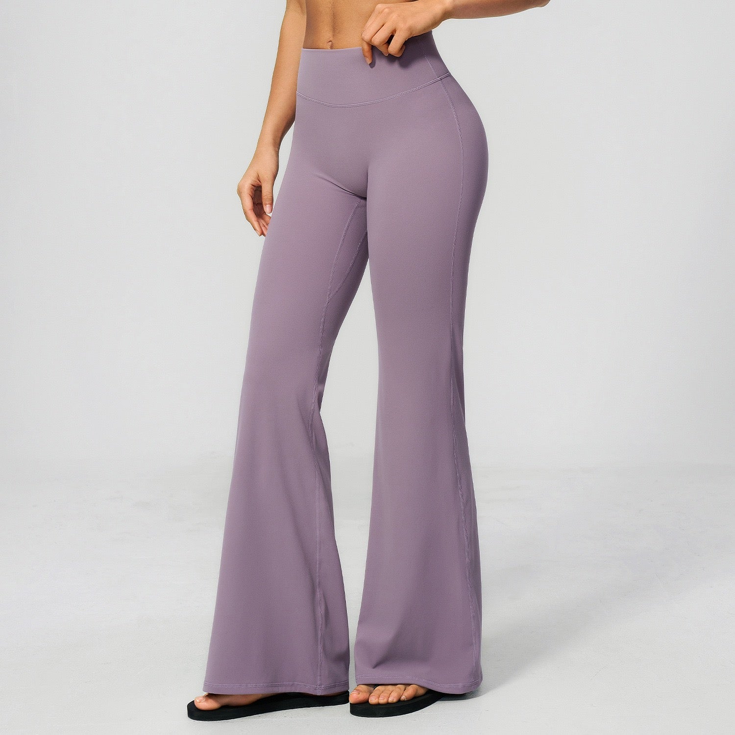 purple bootcut yoga leggings