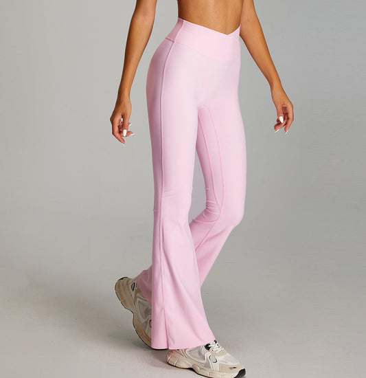 high waisted flare leggings for women