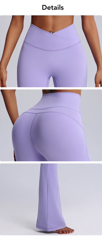 high waisted flare yoga pants