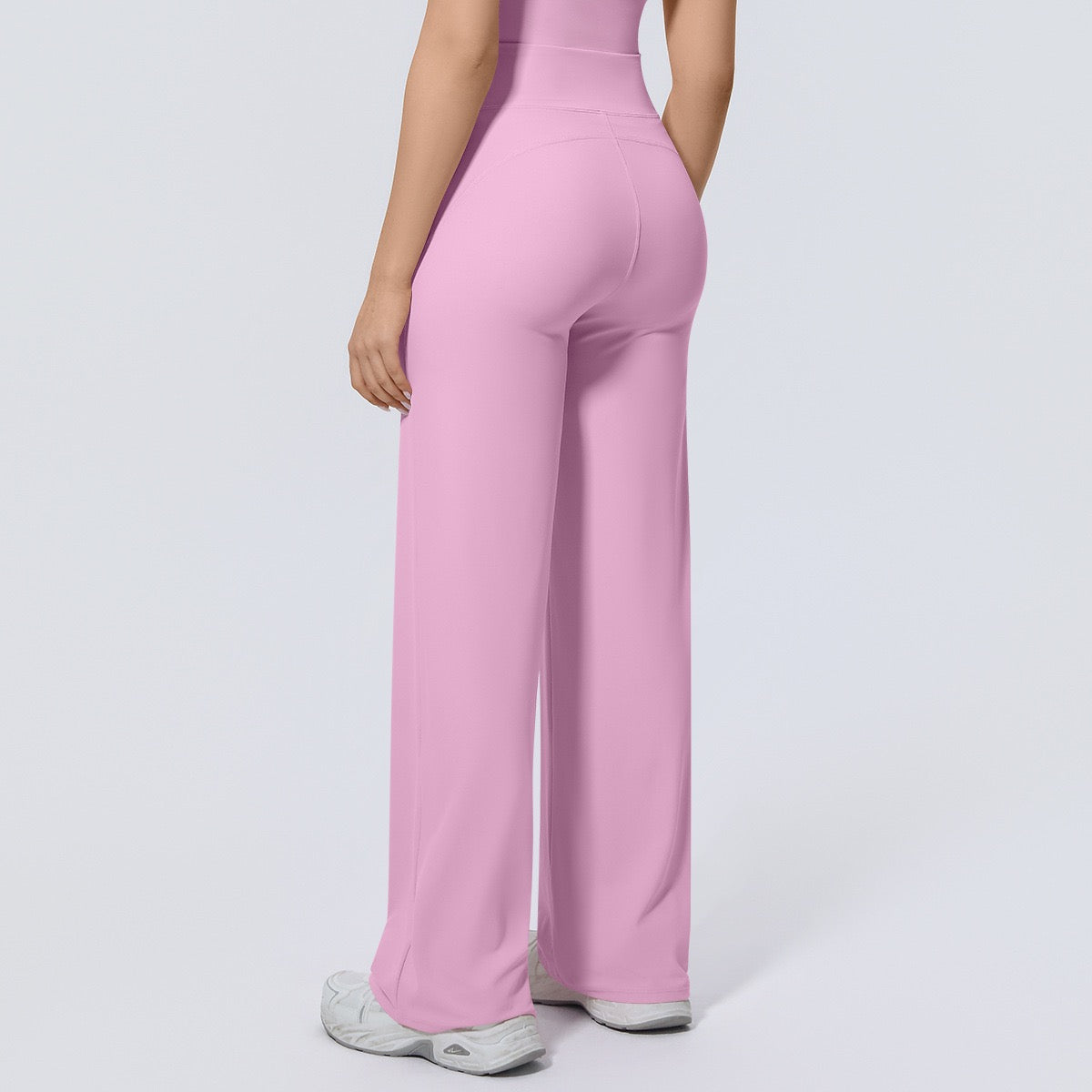 high waisted wide leg yoga pants with drawstring