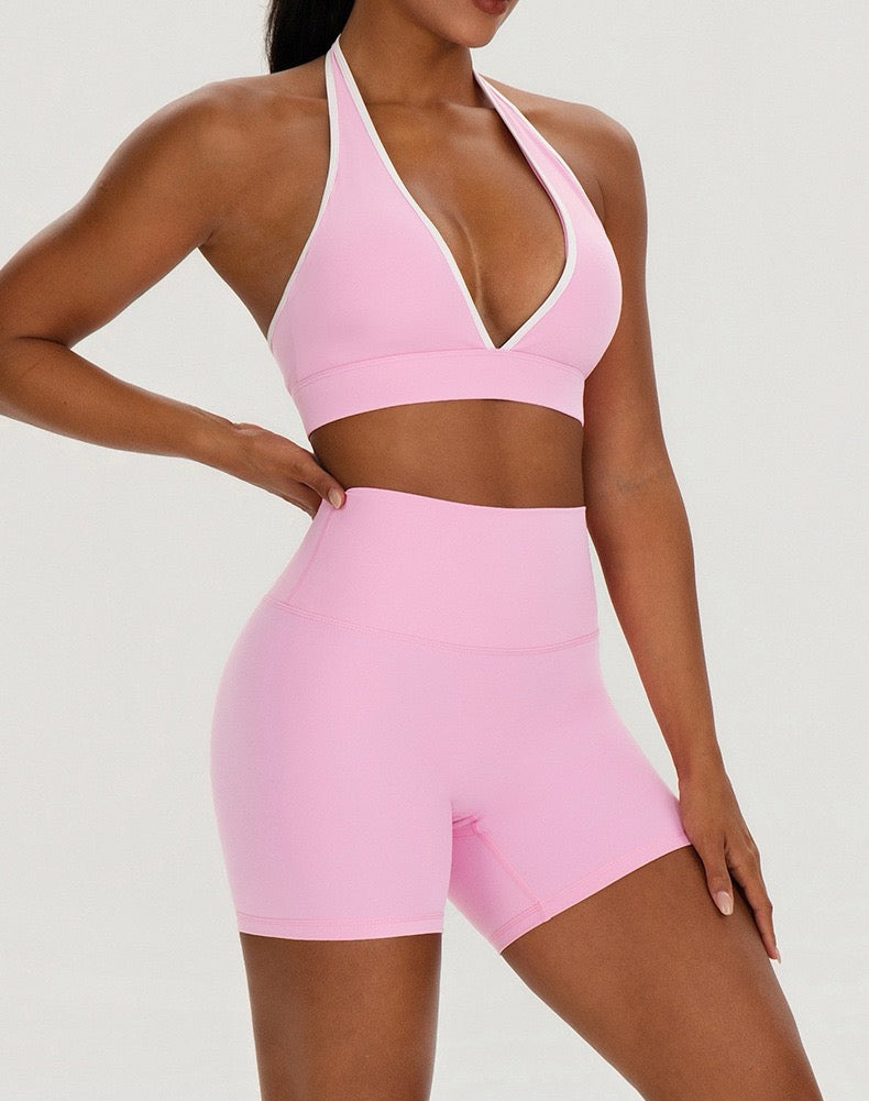 high waisted yoga shorts