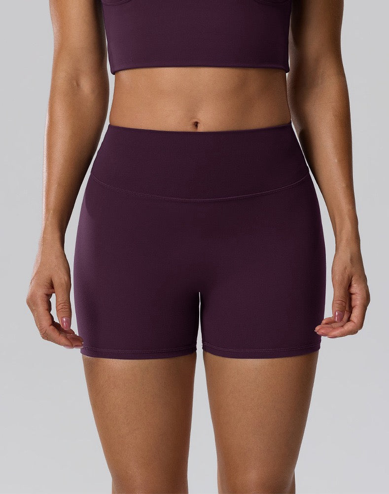lightweight gym shorts purple