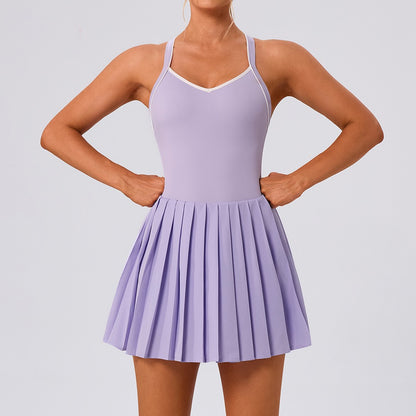 lightweight pleated sports dress