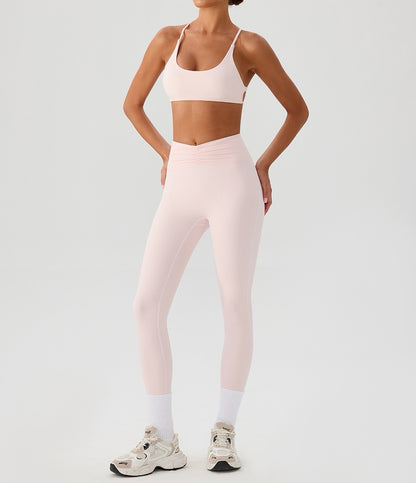 lightweight yoga leggings pink