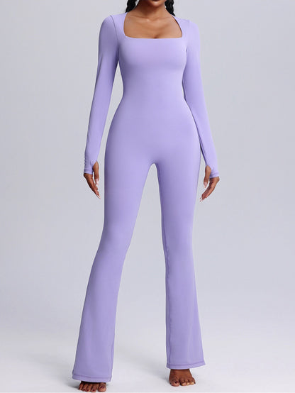 long sleeve one piece activewear outfit