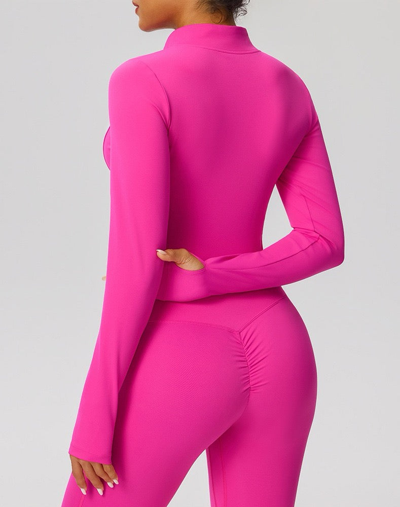 long sleeve zip jacket women