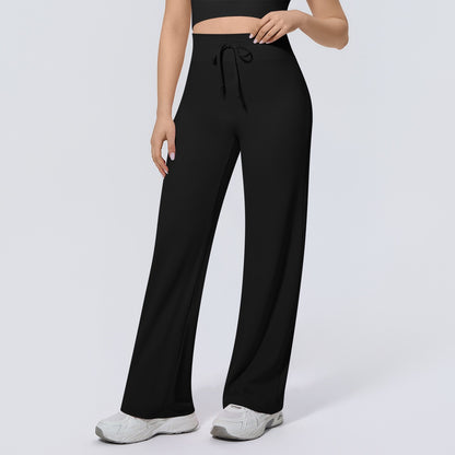 loose fit gym pants black