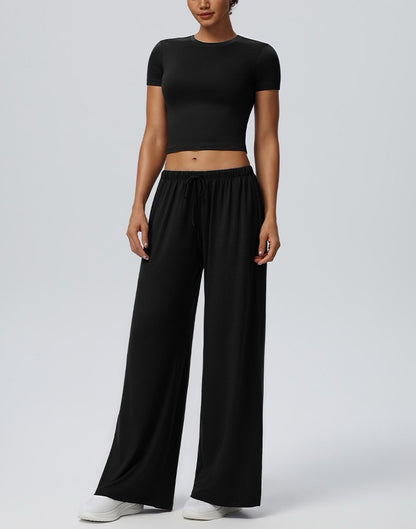 loose fit gym to street pants black