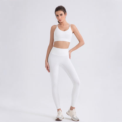 white low impact sports bra women