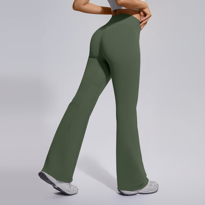 luxury yoga leggings green