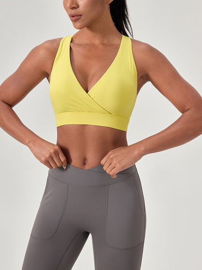 medium impact sports bra vibrant colour