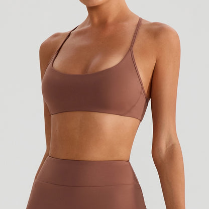 Brown sports bra 
